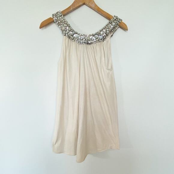 Adam Lippes Adam Plus Eve Cream Swarovski Top Y2K - Picture 6 of 11